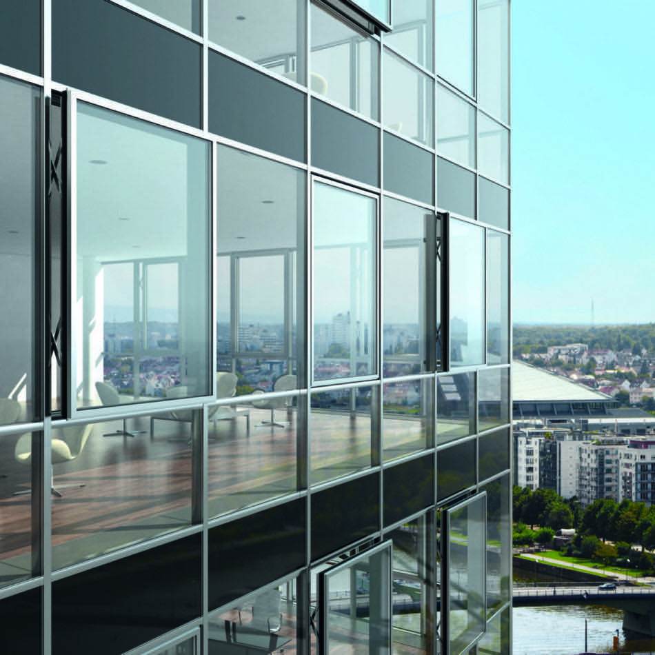 Aluminiumfenster mit schlankem Rahmen